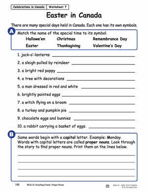 Easter in Canada Reading Lesson Grades 1-2