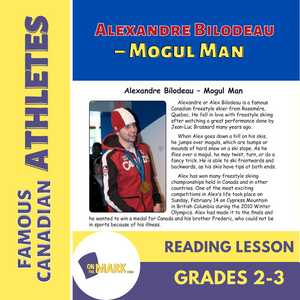 Alexandre Bilodeau - Mogul Man Reading Lesson Grades 2-3