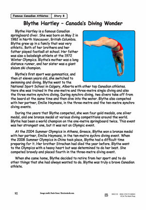 Blythe Hartley - Canada's Diving Wonder Reading Lesson Grades 2-3