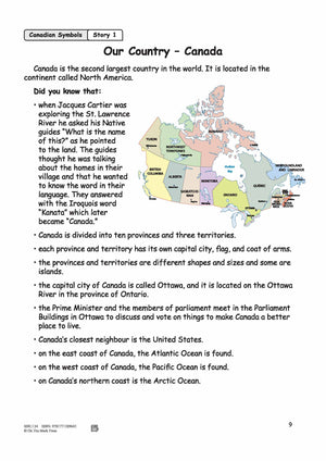 Our Country – Canada Reading Lesson Grades 3-4