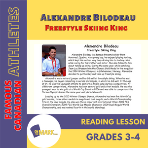 Alexandre Bilodeau - Freestyle Skiing King Reading Lesson Grades 3-4