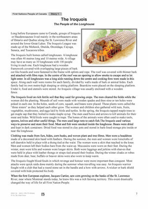 The Iroquois - People of the Longhouse Reading Lesson Grades 5-6