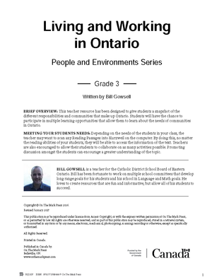 Ontario Grade 3 Social Studies Curriculum Savings Bundle!