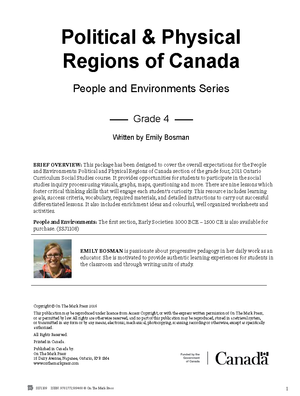 Ontario Grade 4 Social Studies Curriculum Savings Bundle!