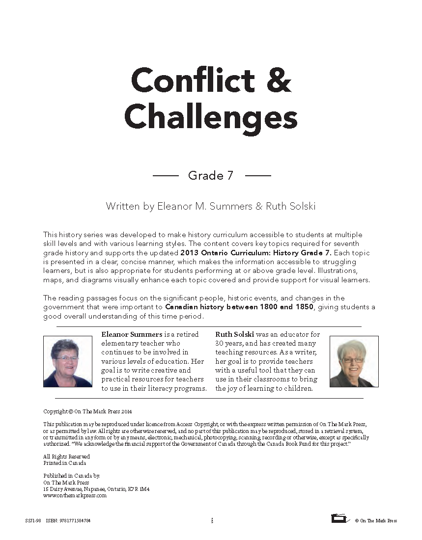 Ontario Grade 8 History Curriculum Savings Bundle!