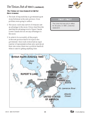 Canada: Conflicts & Challenges - Canada 1800-1850 Grade 7, High Interest/Low Vocabulary