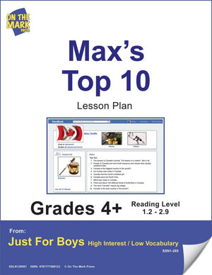 Max's Top 10 (Fiction-Social Network Style) Reading Level 2.9