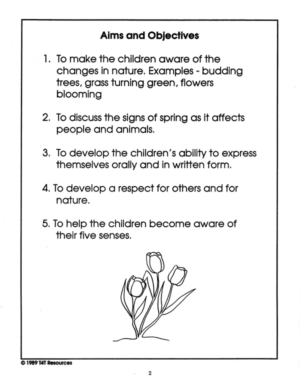 Spring - An Integrated Theme Unit Grade 1