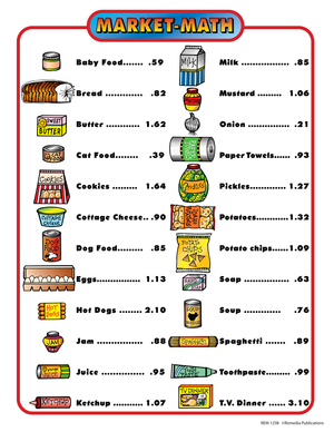 Real Life Math Series: Market Math for Beginners Gr. 1-3