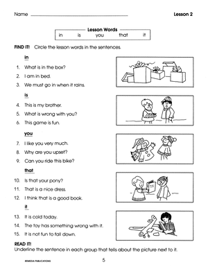 Learning Little Words (Book 1) Gr. 1-3