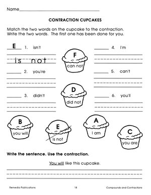 Easy Language Series: Compounds & Contractions Gr. 1-2