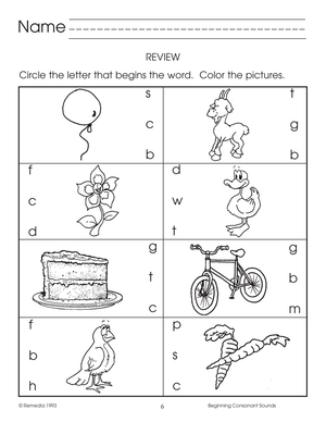 Beginning Consonants Gr. K-1