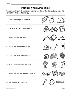 Critical Thinking Skills: Analogies Gr. 2-6, R.L.3-4