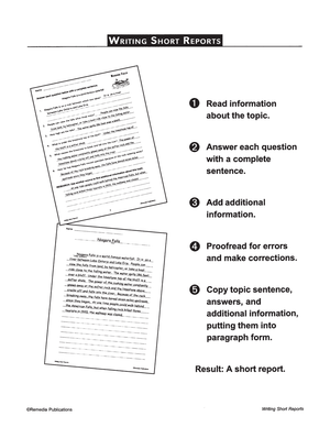 Writing Basics Series: Writing Short Reports Gr. 3-6