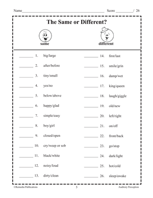 Auditory Perception Gr. 1-4