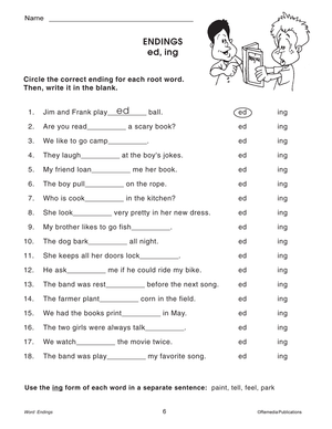 Skill Booster Series: Word Endings Gr. 3-8, R.L. 3-4