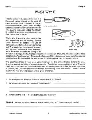 Highlights in History: 1940-1965 Gr. 5-8, R.L. 5