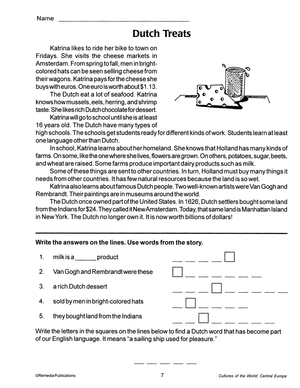 Cultures of the World: Central Europe Gr. 4-8, R.L. 3