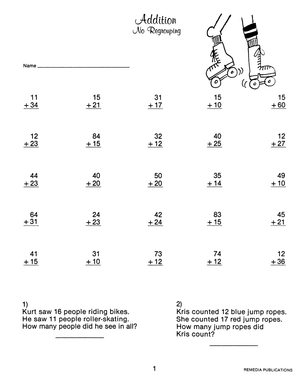 Math Practice: Addition & Subtraction Gr. 3-6