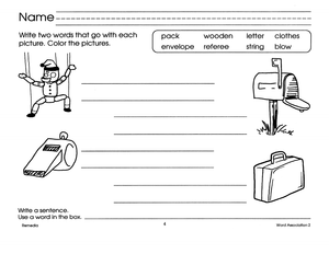 Read, Write, & Color: Word Association 2 Gr. 2