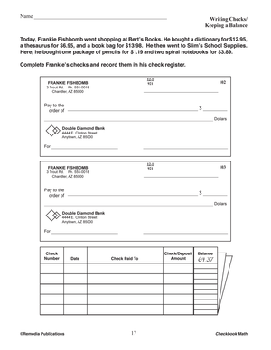 Checkbook Math Gr. 6-12