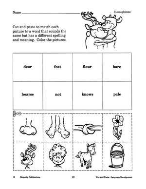 Cut, Paste, & Color: Language Development Gr. 1-2