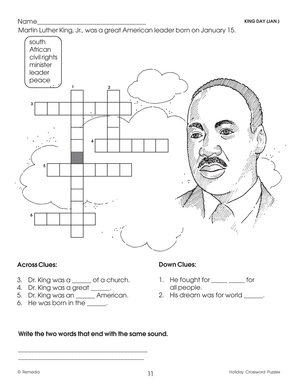 Holiday Crossword Puzzles Gr. 2-4,