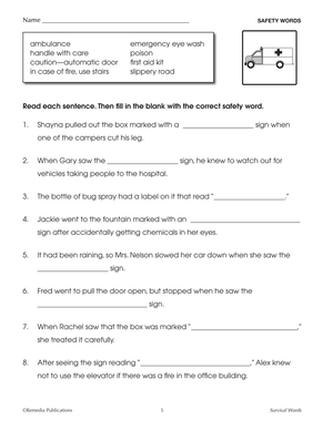 Essential Vocabulary: Survival Words Gr. 4-12. R.L. 3-4