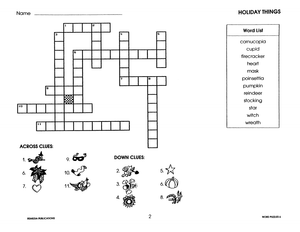 Crossword Puzzles: Pictures 'N Words Gr. 3-6