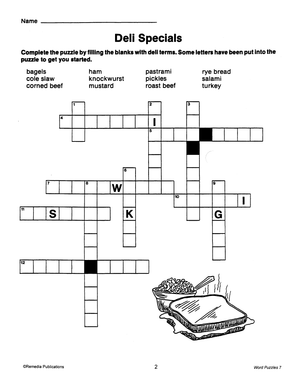 Crossword Puzzles: Categories Gr. 3-6