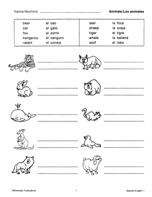 Spanish-English Book 1 Gr. 2+