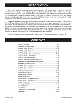 Essential Vocabulary: Computer Words Gr. 5-12, R.L. 3-4