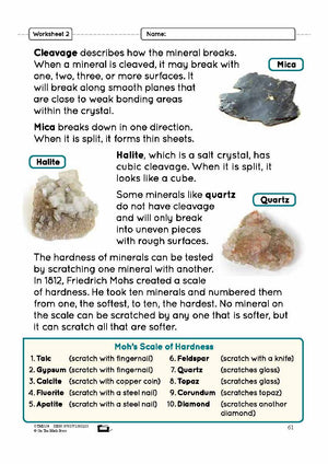 Exploring Minerals Lesson Plan Grade 3