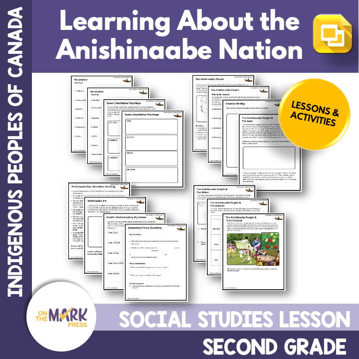 Learning About the Anishinaabe Nation Grade 2 Google Slides & Printables Distance Learning