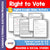 The Right to Vote Google Slides & Printables! Interest Level Gr. 4-8, Reading Level Gr. 7-8