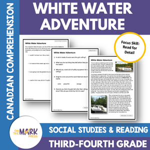 White Water Adventures - A Social Studies & Reading Google Slides & Printables Gr. 3-4