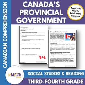 Canada's Provincial Governments: A Social Studies Reading Gr. 3-4 Google Slides