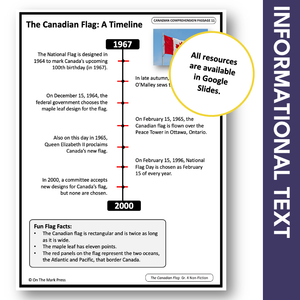The Canadian Flag: A Timeline: Social Studies/Reading Gr. 3-4 Google Slides