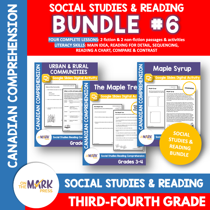 Urban & Rural Communities, Maple Tree, Syrup & More! Google Slides Bundle Gr 3-4
