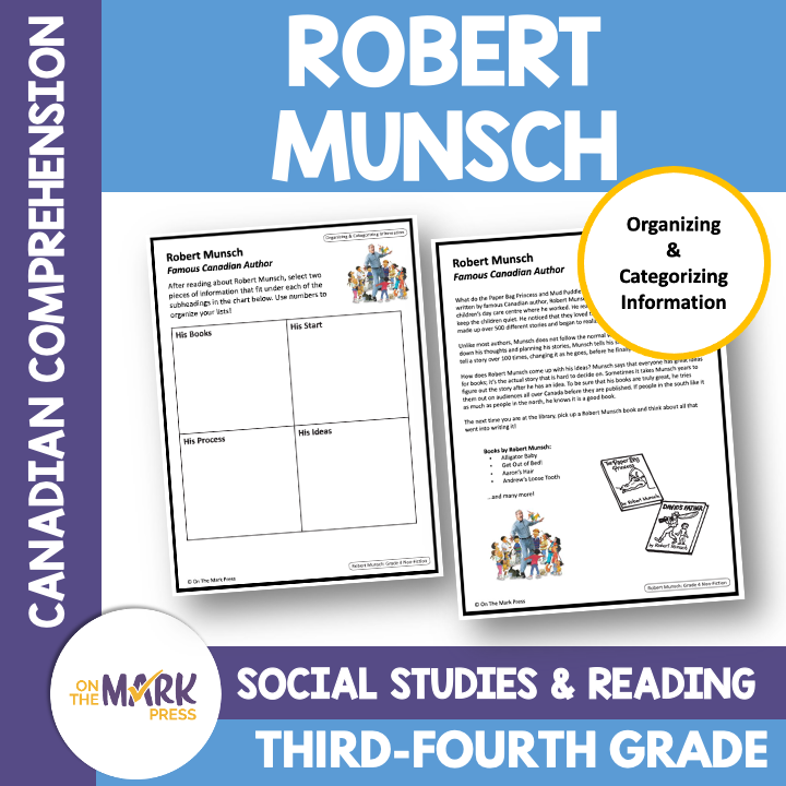 Robert Munsch - A Social Studies and Reading Google Slide Activity Gr. 3-4