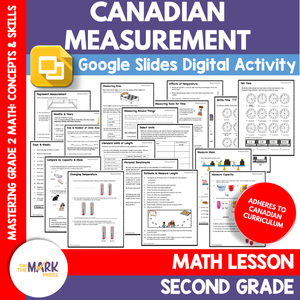 Canadian Measurement Grade 2 Google Slides & Printables