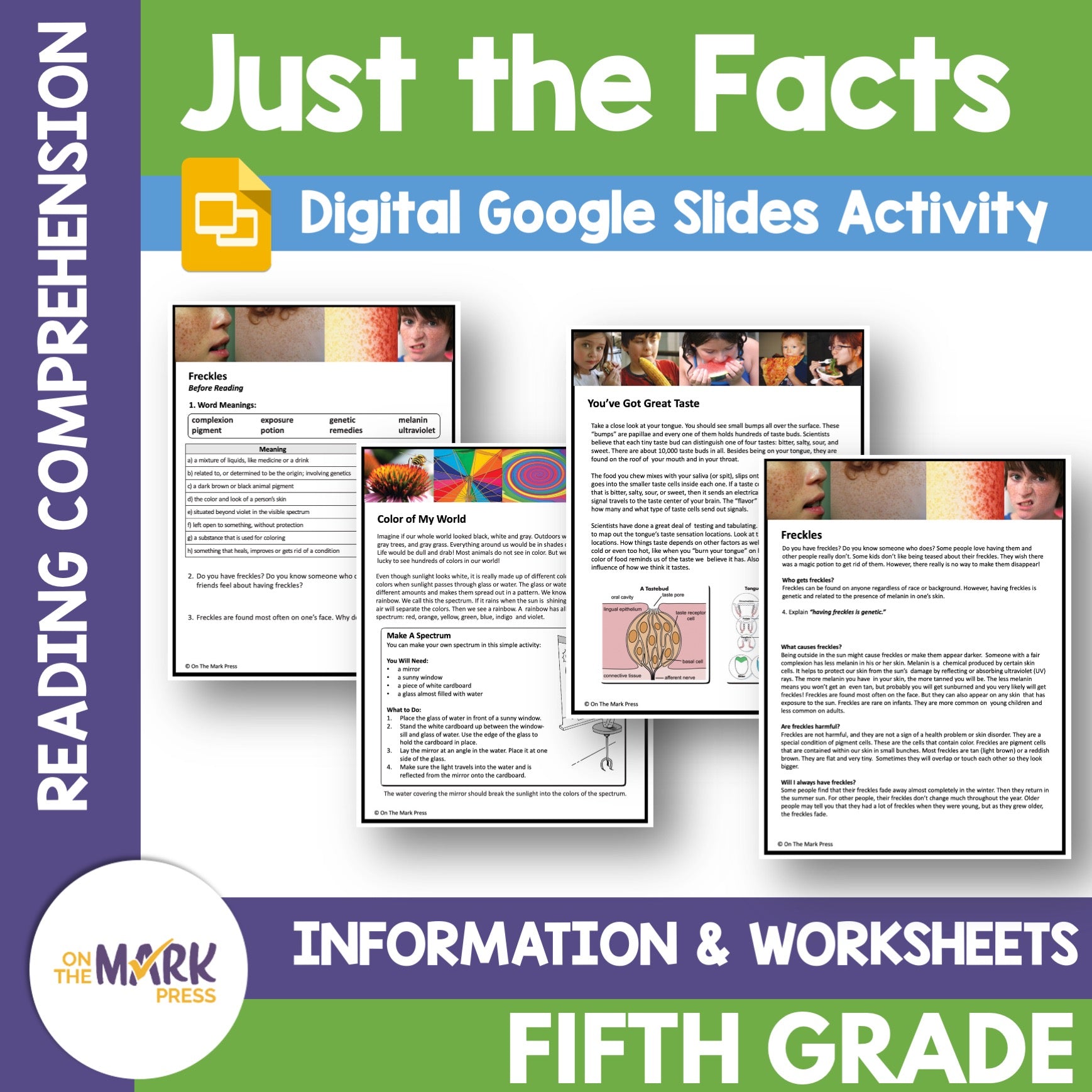 Just the Facts: Non-Fiction Reading Grade 5 Digital Google Slides Activities