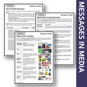 Messages in Media, Gr. 4-6 Google Slides & Printables for Distance Learning