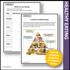 Healthy Eating Grade 5 Google Slides Lesson & Printable