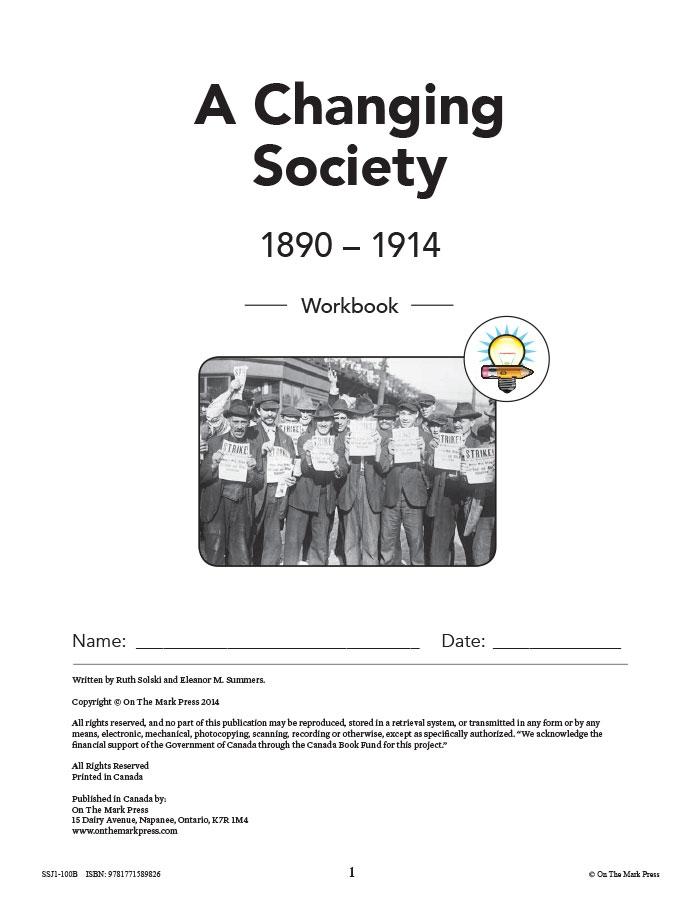 Canada: A Changing Society -10/pk Workbooks