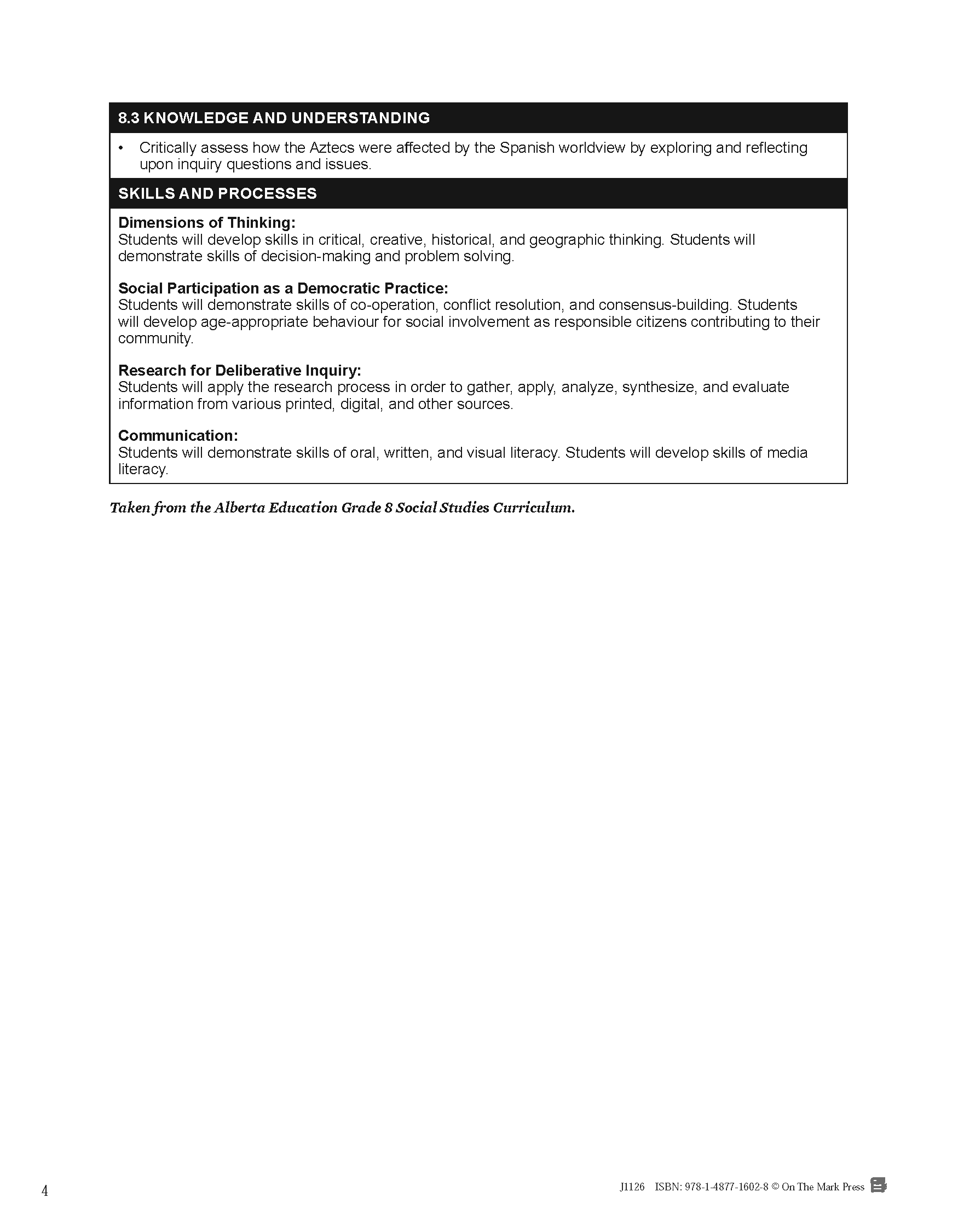 Alberta Grade 8 Science & Social Studies Savings Bundle!