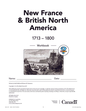 New France & British North America 1713-1800 Grades 7: 10/pk HI/LO workbooks