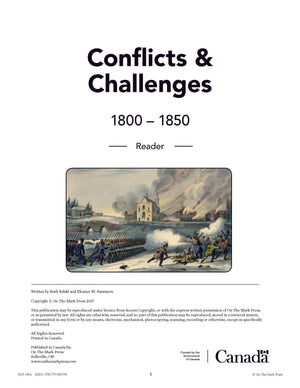 Conflicts & Challenges - Canada 1800-1850 Grade 7 - 10/pk Readers