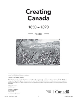 Creating Canada 1850-1890 Grade 8 - 10/pk Readers