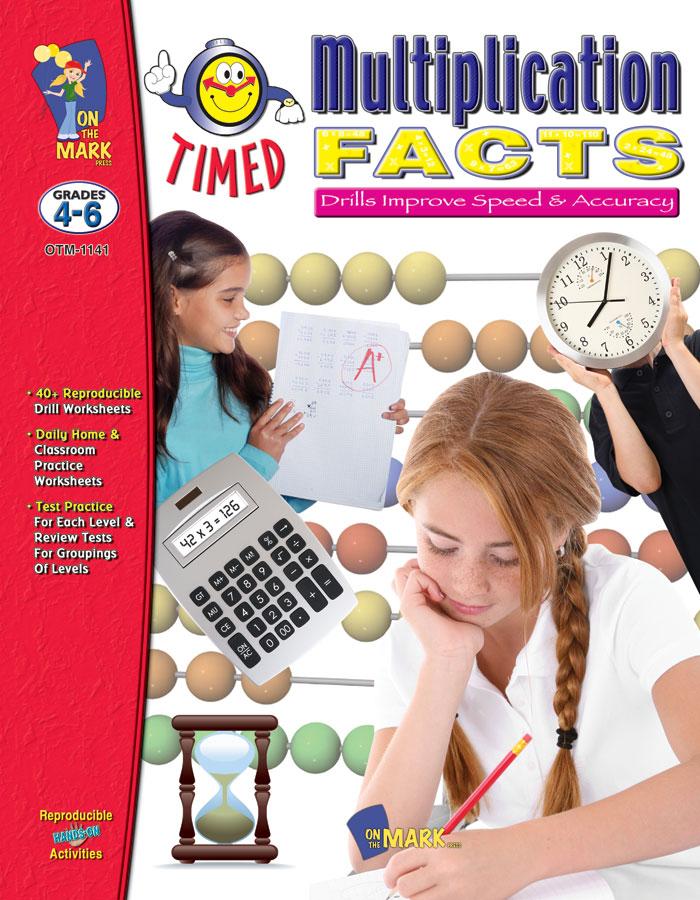 Timed Multiplication Drill Facts Grades 4-6